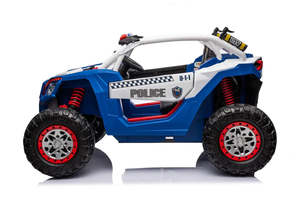 24V 4x4 Freddo Storm Police UTV 2-Seater for Kids with Lights & Sirens for Action-Packed Adventures