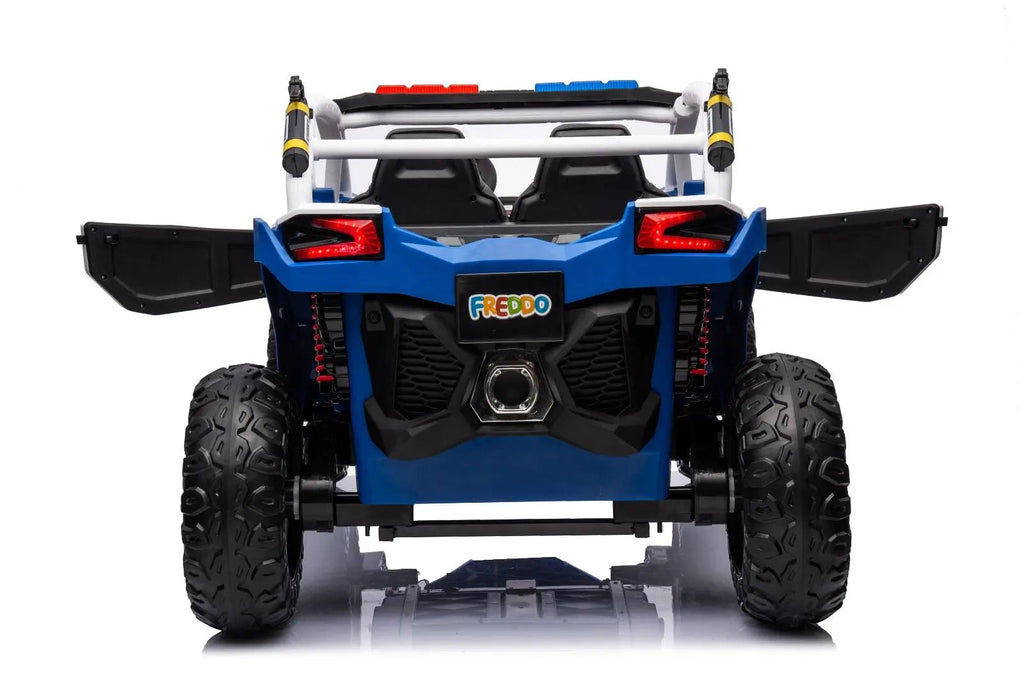 24V 4x4 Freddo Storm Police UTV 2-Seater for Kids with Lights & Sirens for Action-Packed Adventures