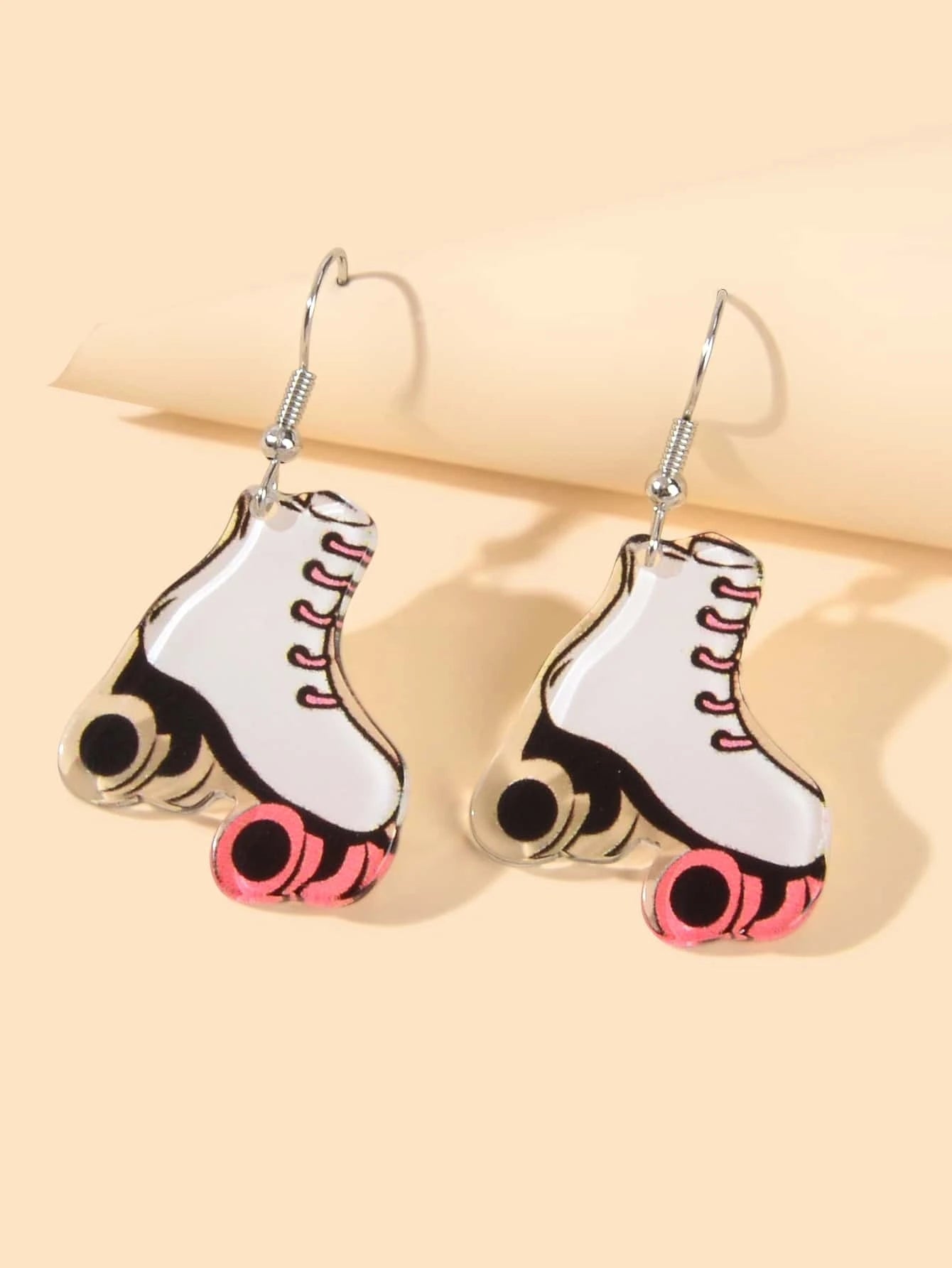 Acrylic Roller Skate Shoes Drop Dangle Party Earrings Girls Teens Accessories