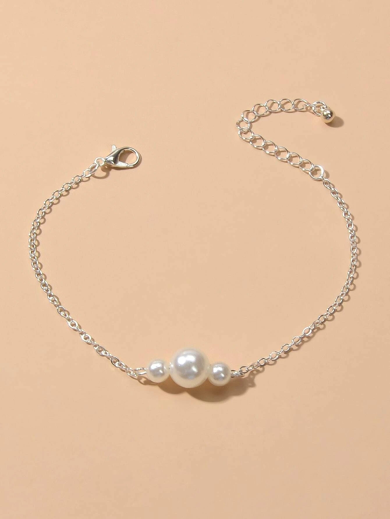Retro Jewelry Pearl Charm Gold Silver Bracelet Teens Wholesale Price Accessories
