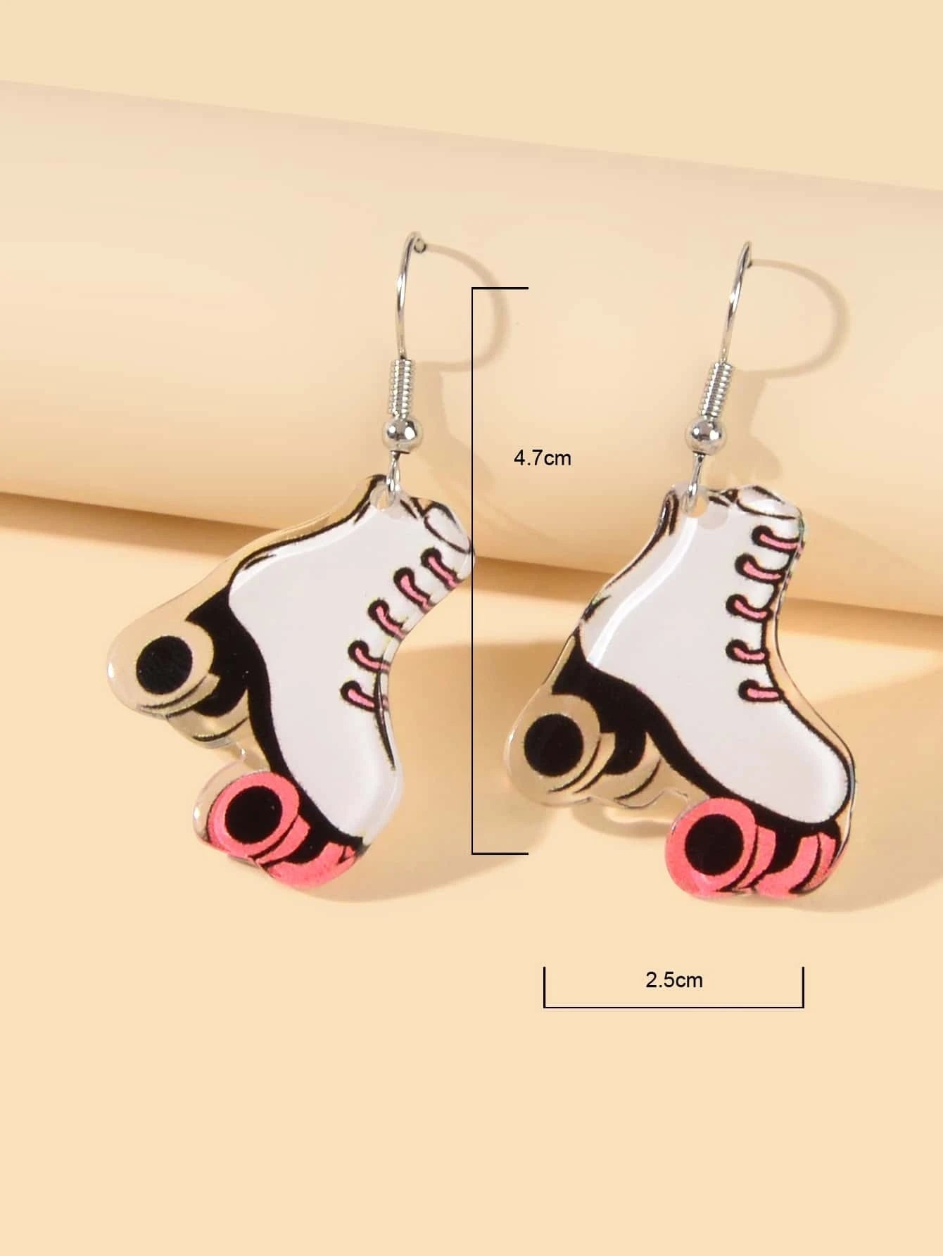 Acrylic Roller Skate Shoes Drop Dangle Party Earrings Girls Teens Accessories