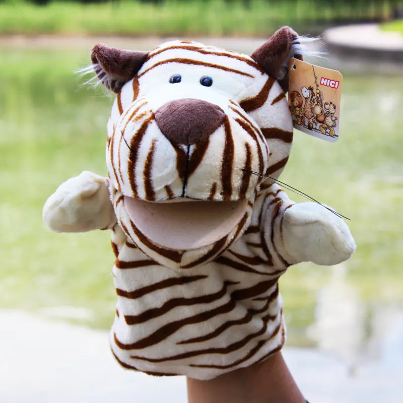 Plush Cartoon Animal Puppets for Early Education
