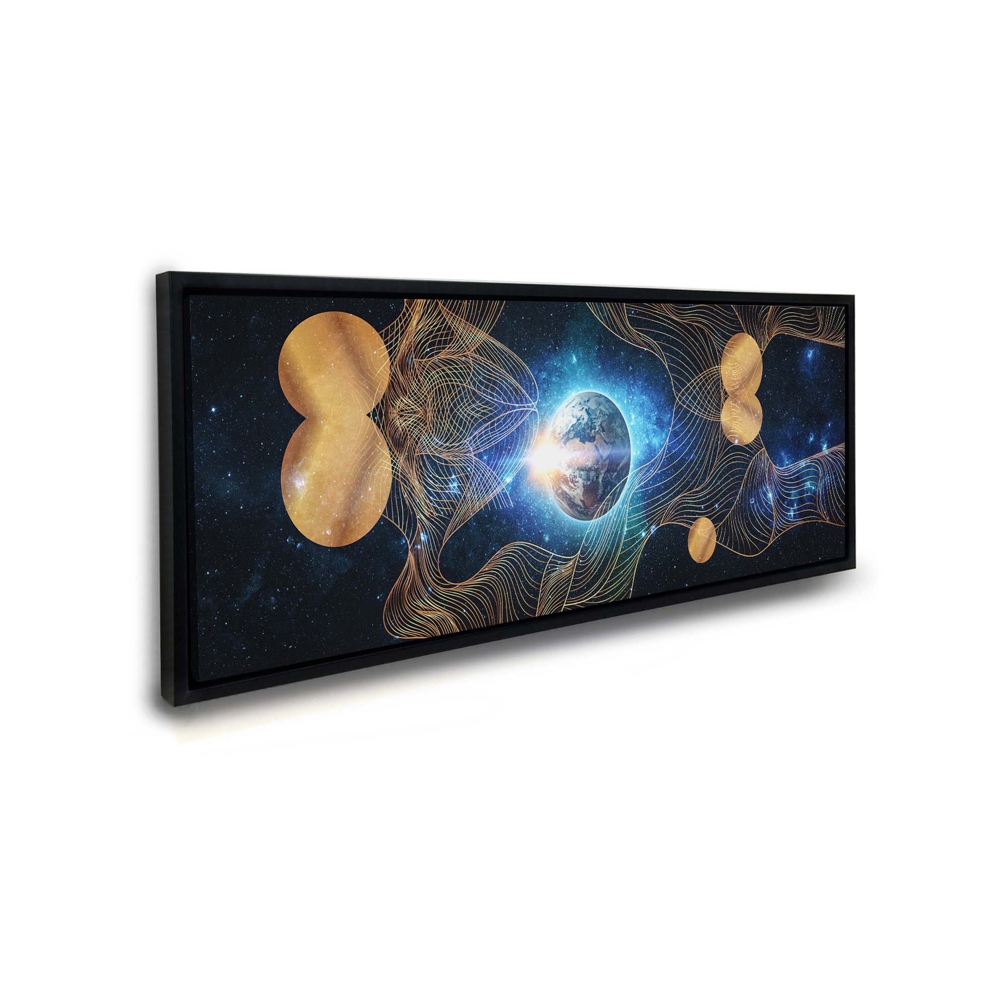 Canvas Print-Abstract Earth Composition-Gold varnish-Wall art