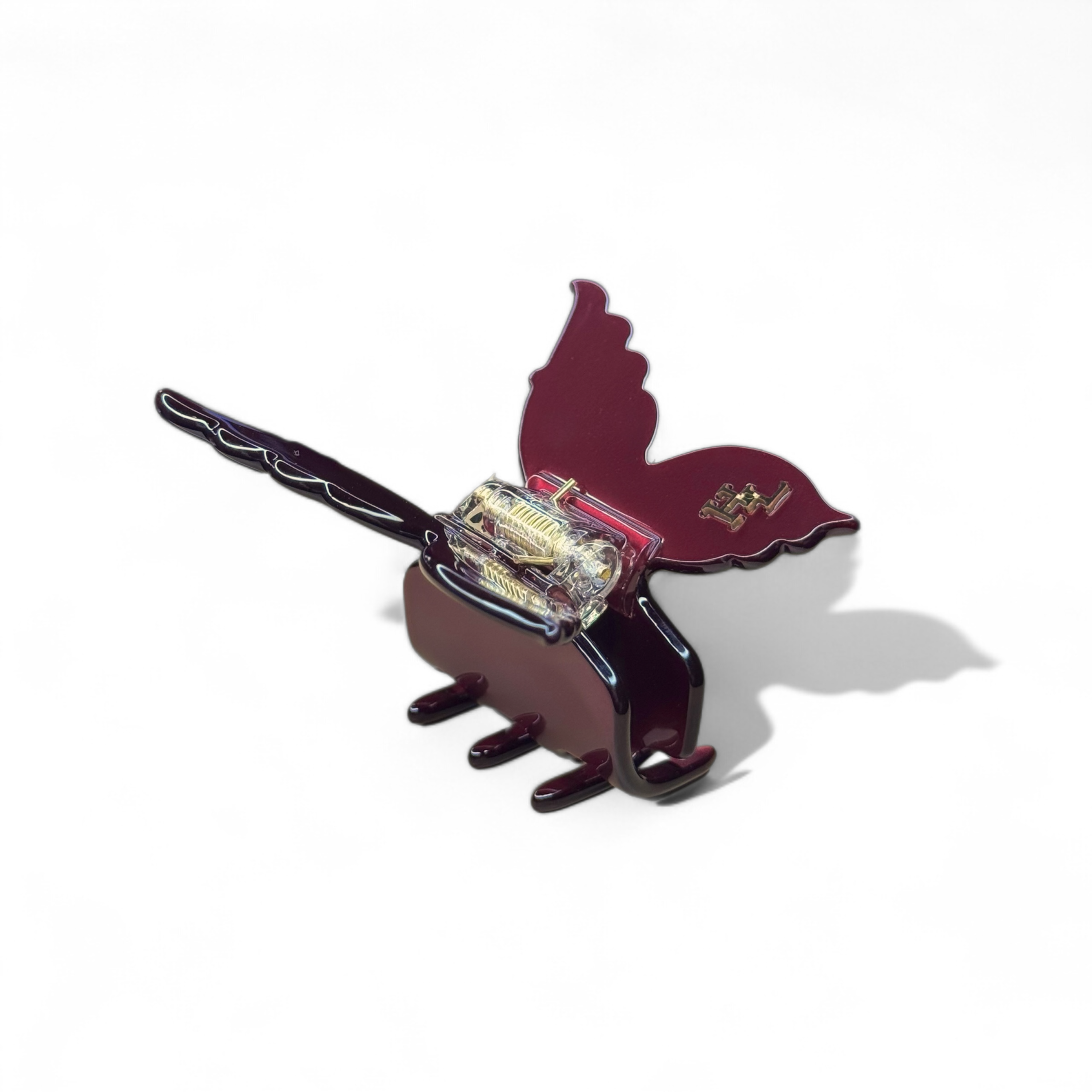 Ecofriendly Acetate Butterfly Claw - Cherry