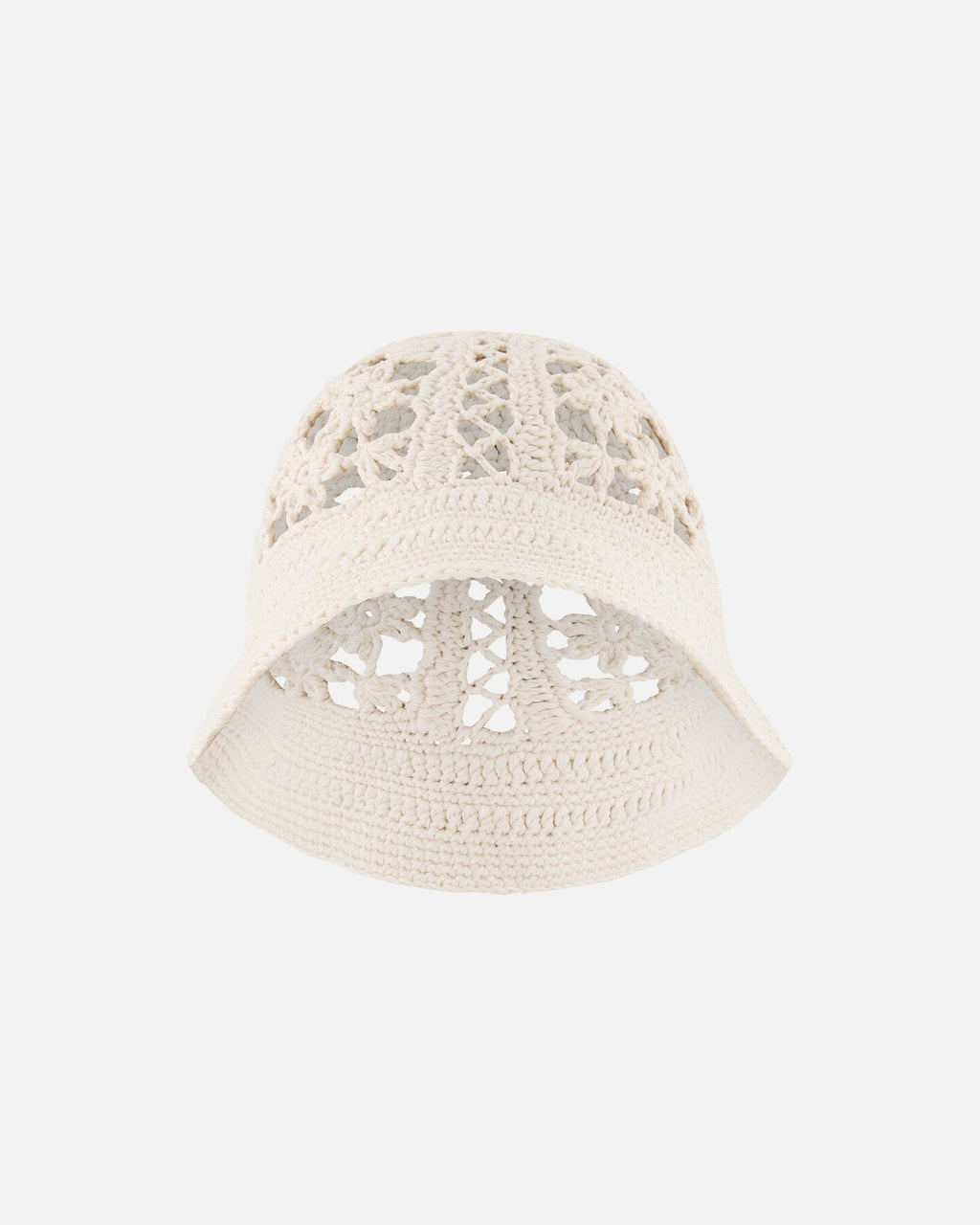 Crochet Hat Off-White Knit