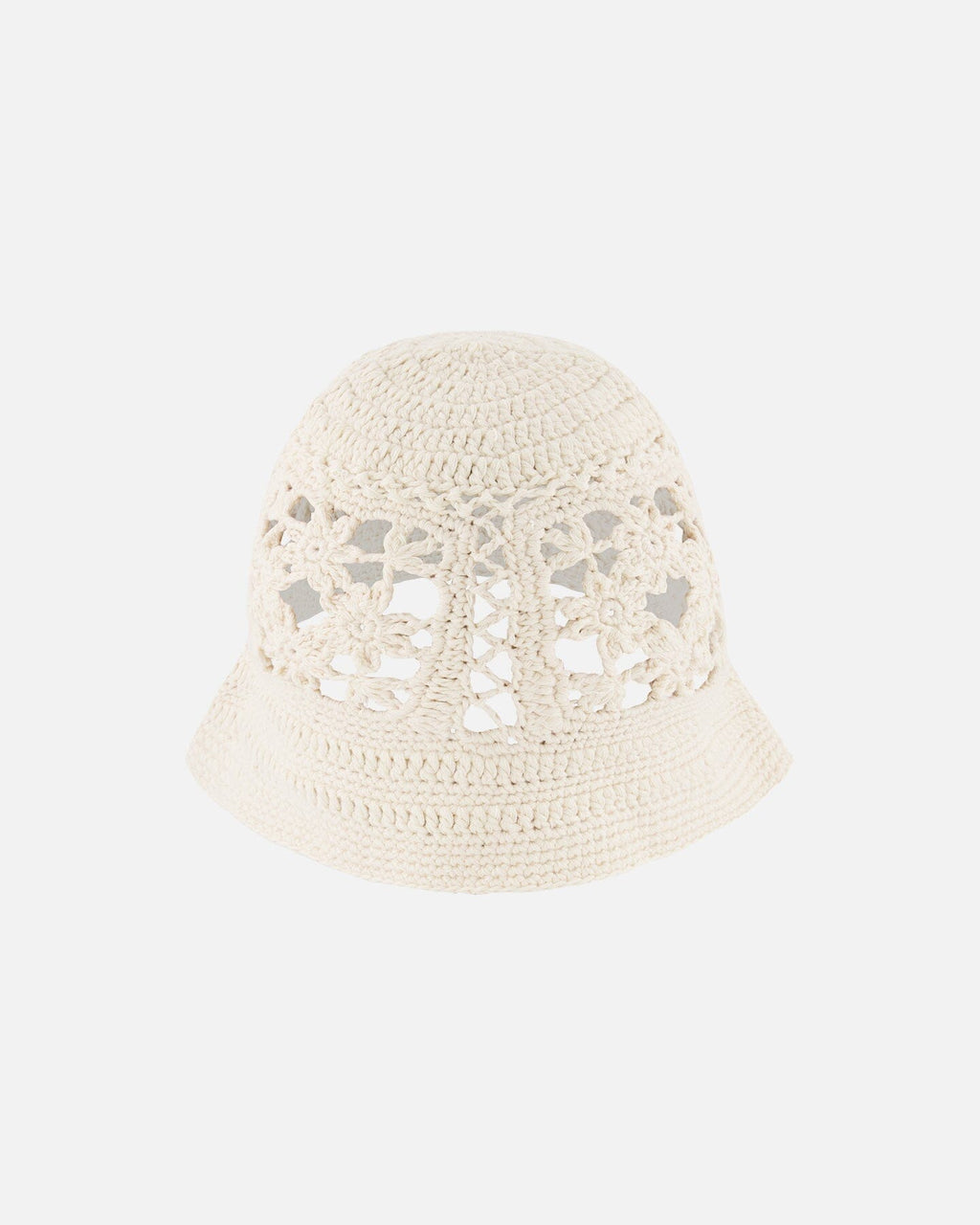 Crochet Hat Off-White Knit