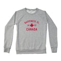 Women's Canada 1867 Crew Sweatshirt, Heather Grey