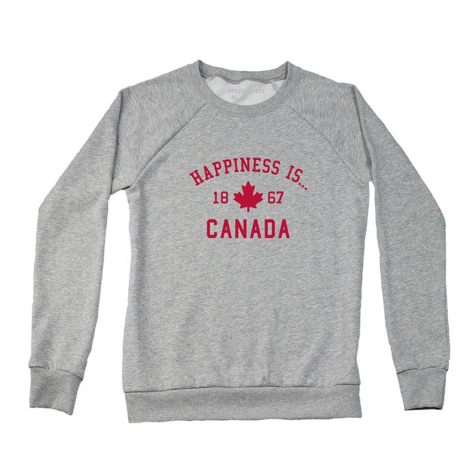 Women's Canada 1867 Crew Sweatshirt, Heather Grey