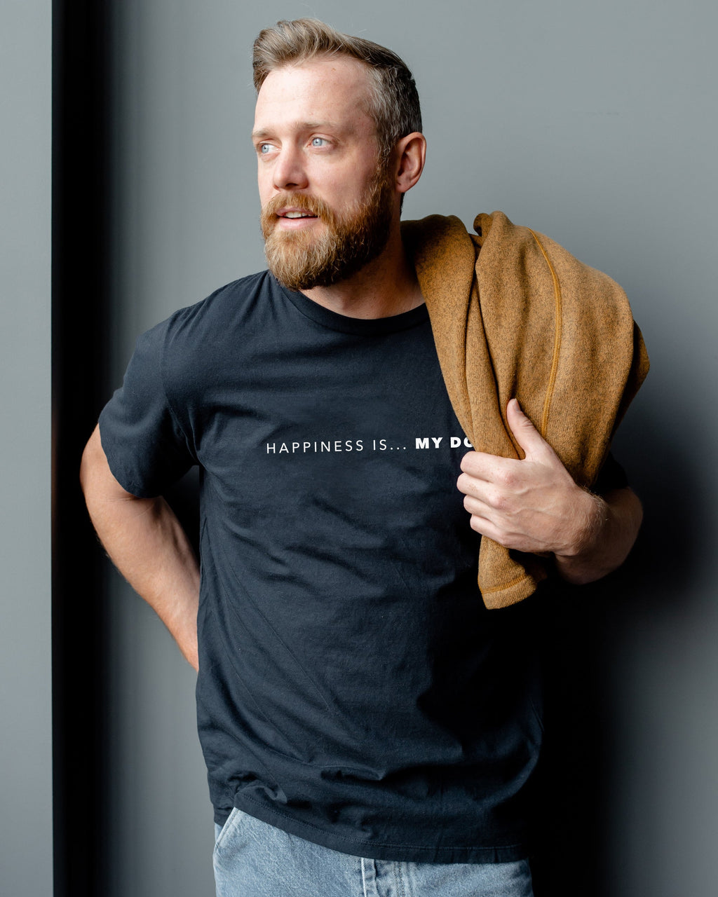 Men's My Dog T-Shirt, Heather Navy