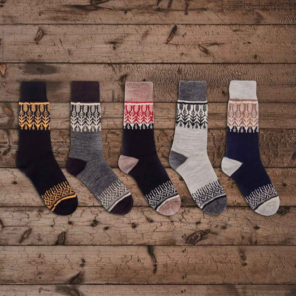 Nordic Socks Merino Wool 5 Pairs PERFORM™ Warm (Yule) - Unisex