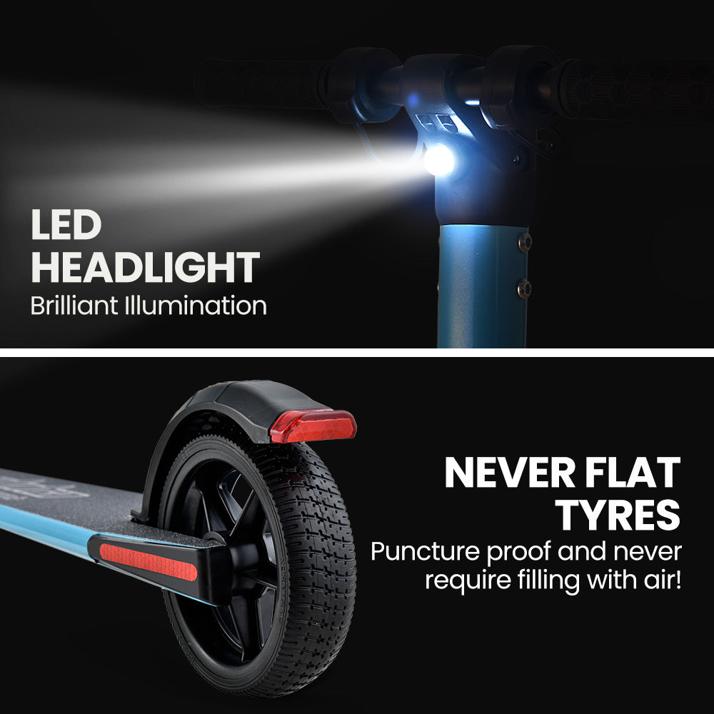 NNEMB Peak 300W 10Ah Electric Scooter-Suspension-for Adults or Teens-Blue