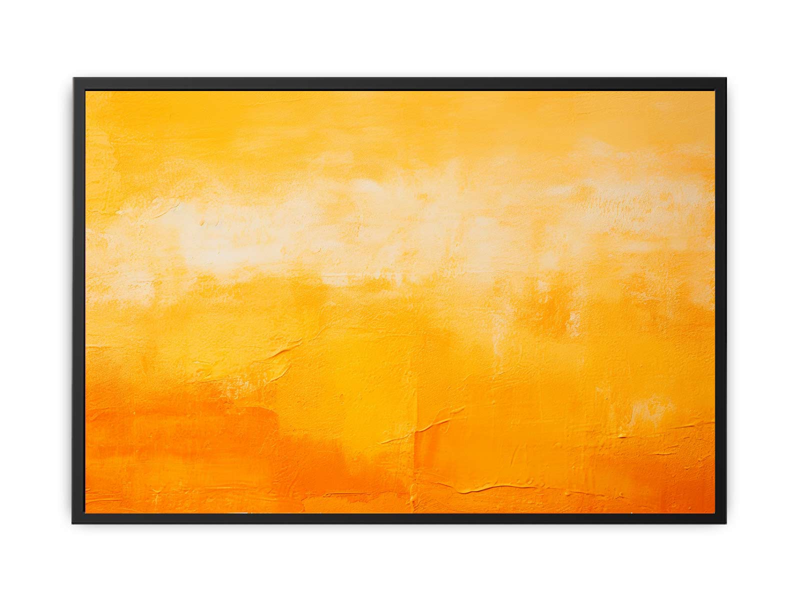 Orange Yellow Painting Canvas Art Print