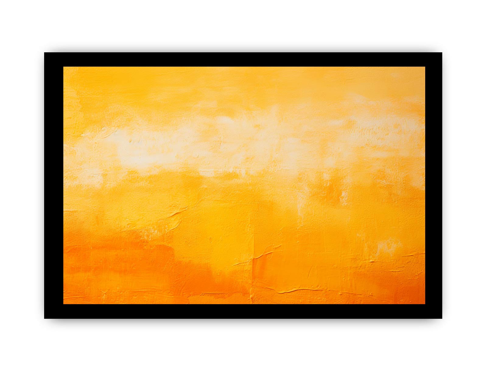 Orange Yellow Painting Canvas Art Print