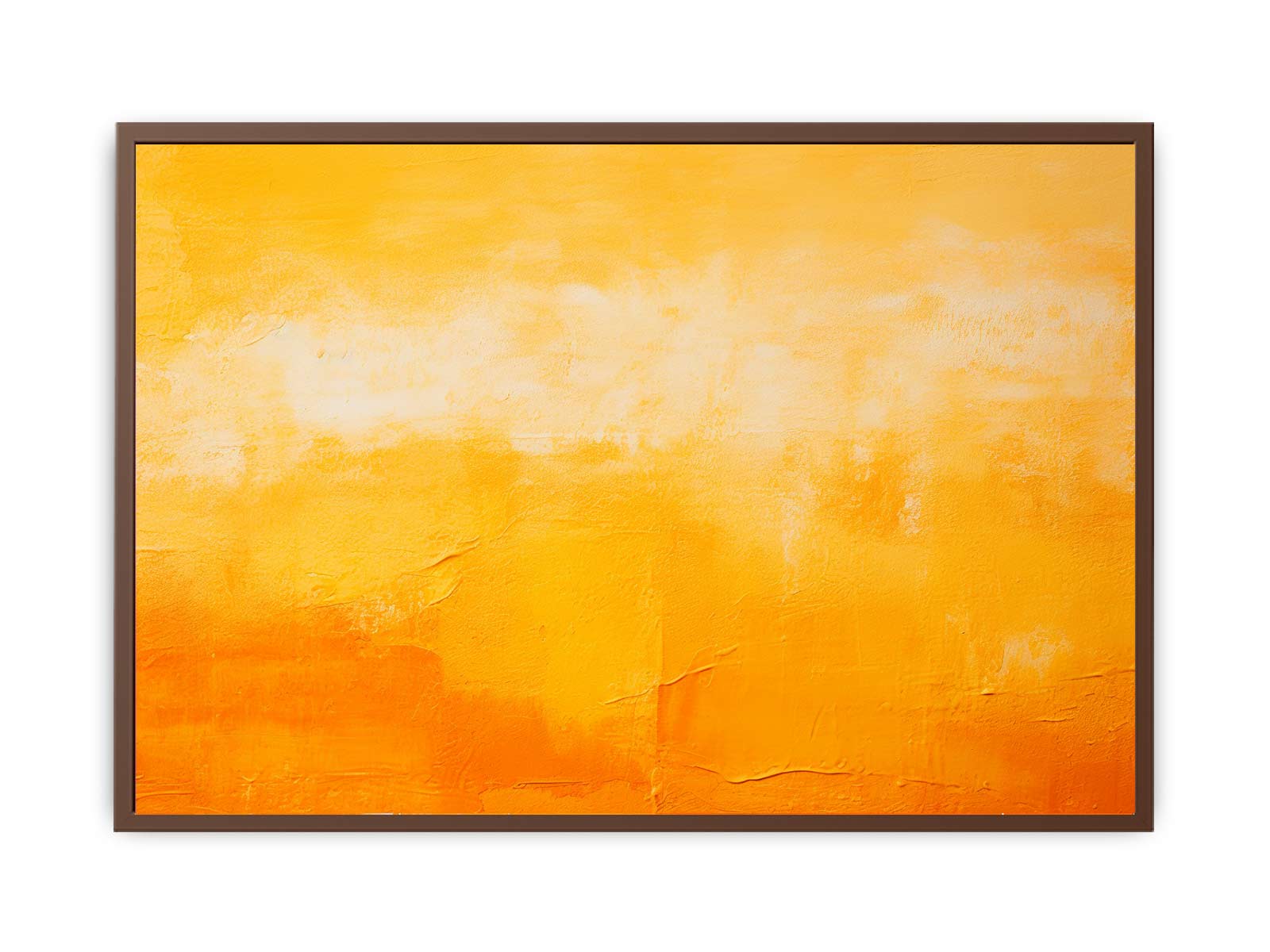 Orange Yellow Painting Canvas Art Print