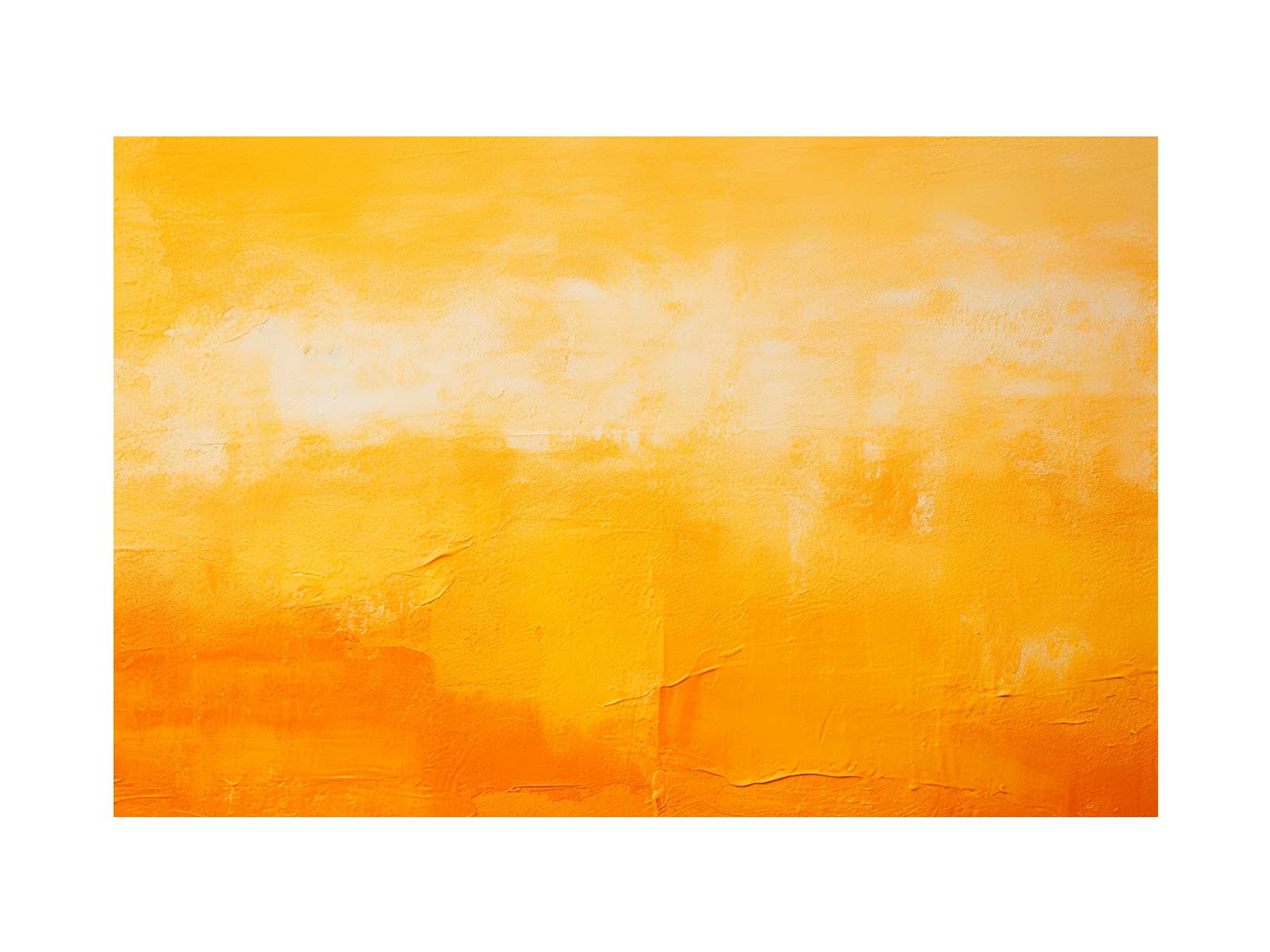 Orange Yellow Painting Canvas Art Print