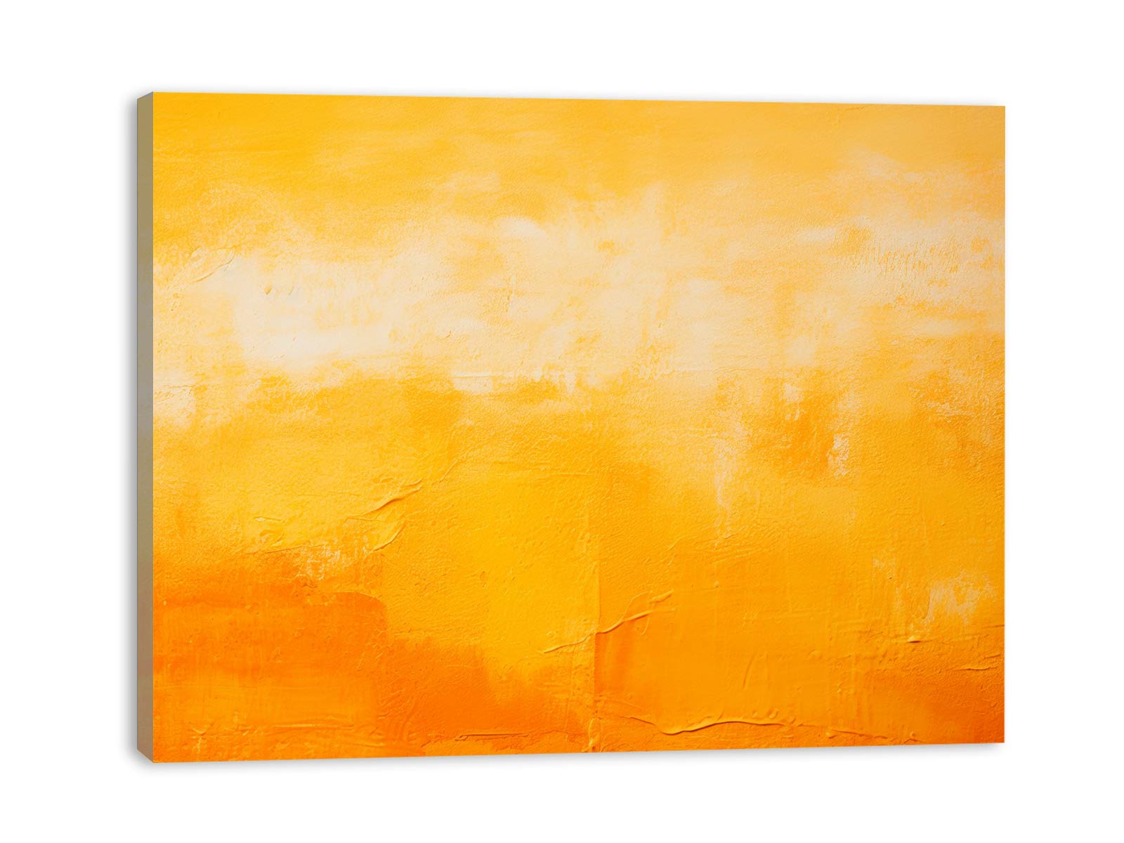 Orange Yellow Painting Canvas Art Print