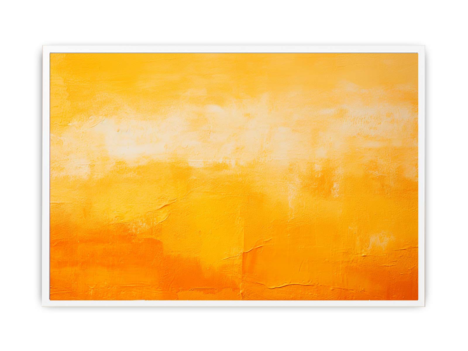 Orange Yellow Painting Canvas Art Print