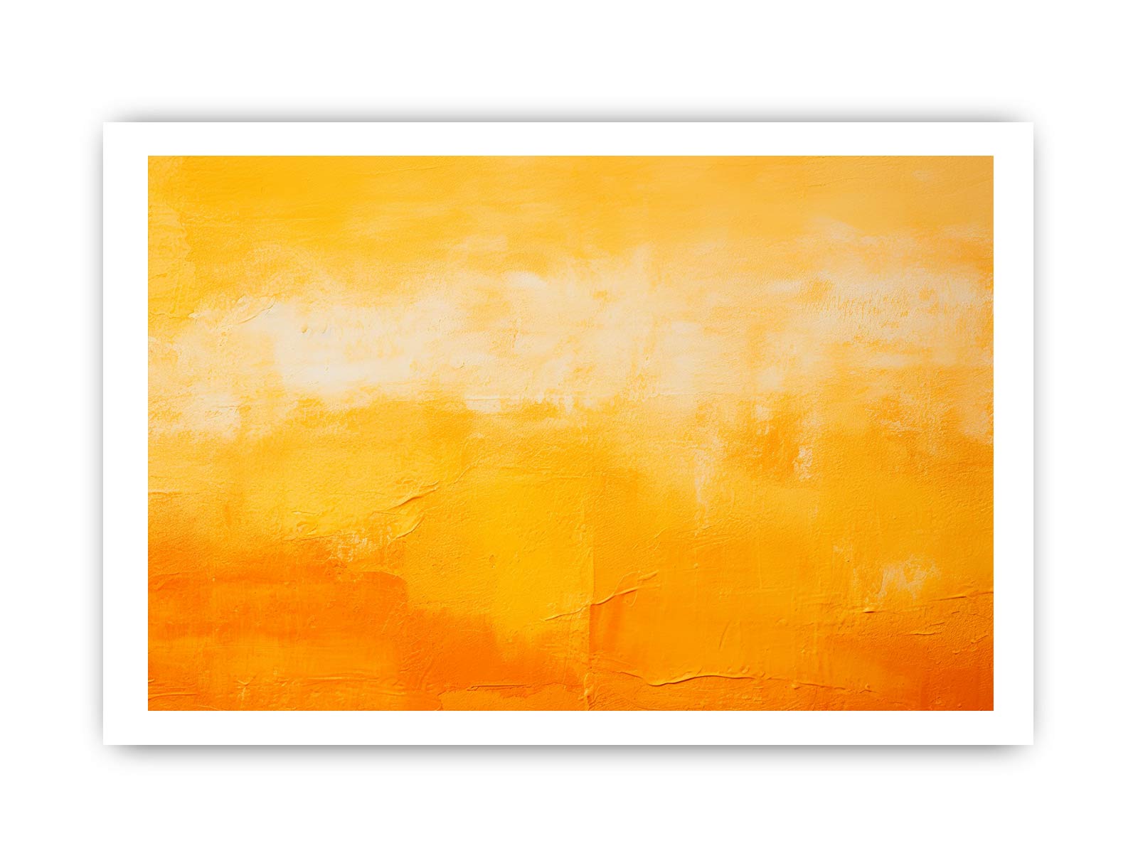 Orange Yellow Painting Canvas Art Print