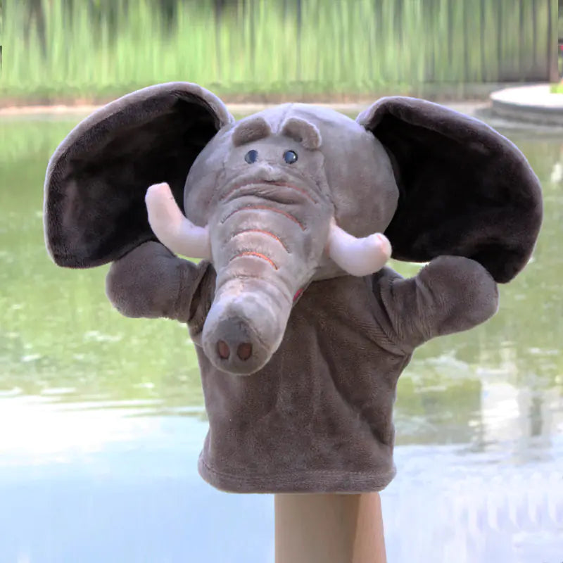 Plush Cartoon Animal Puppets for Early Education