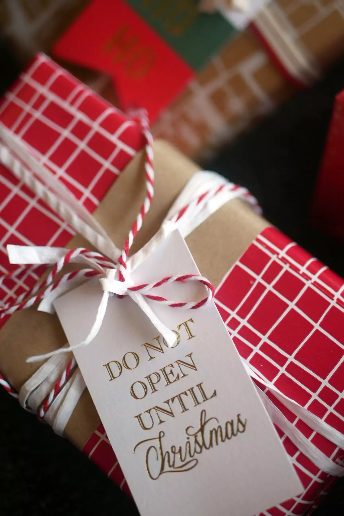 Don't Open Til Xmas Tag