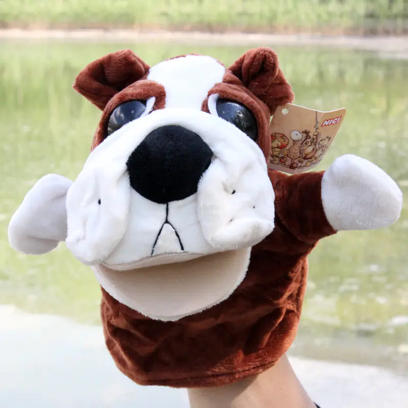 Plush Cartoon Animal Puppets for Early Education