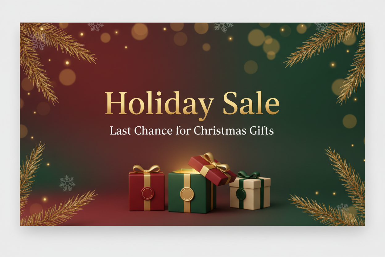 Holiday Sale Banner