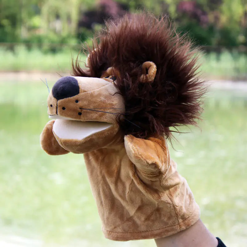 Plush Cartoon Animal Puppets for Early Education