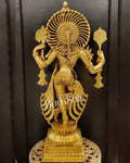 Krishna Charbhuja ( 4 arms ) Statue in Superfine Brass 31 inch | Magnificent Majestic Superfine