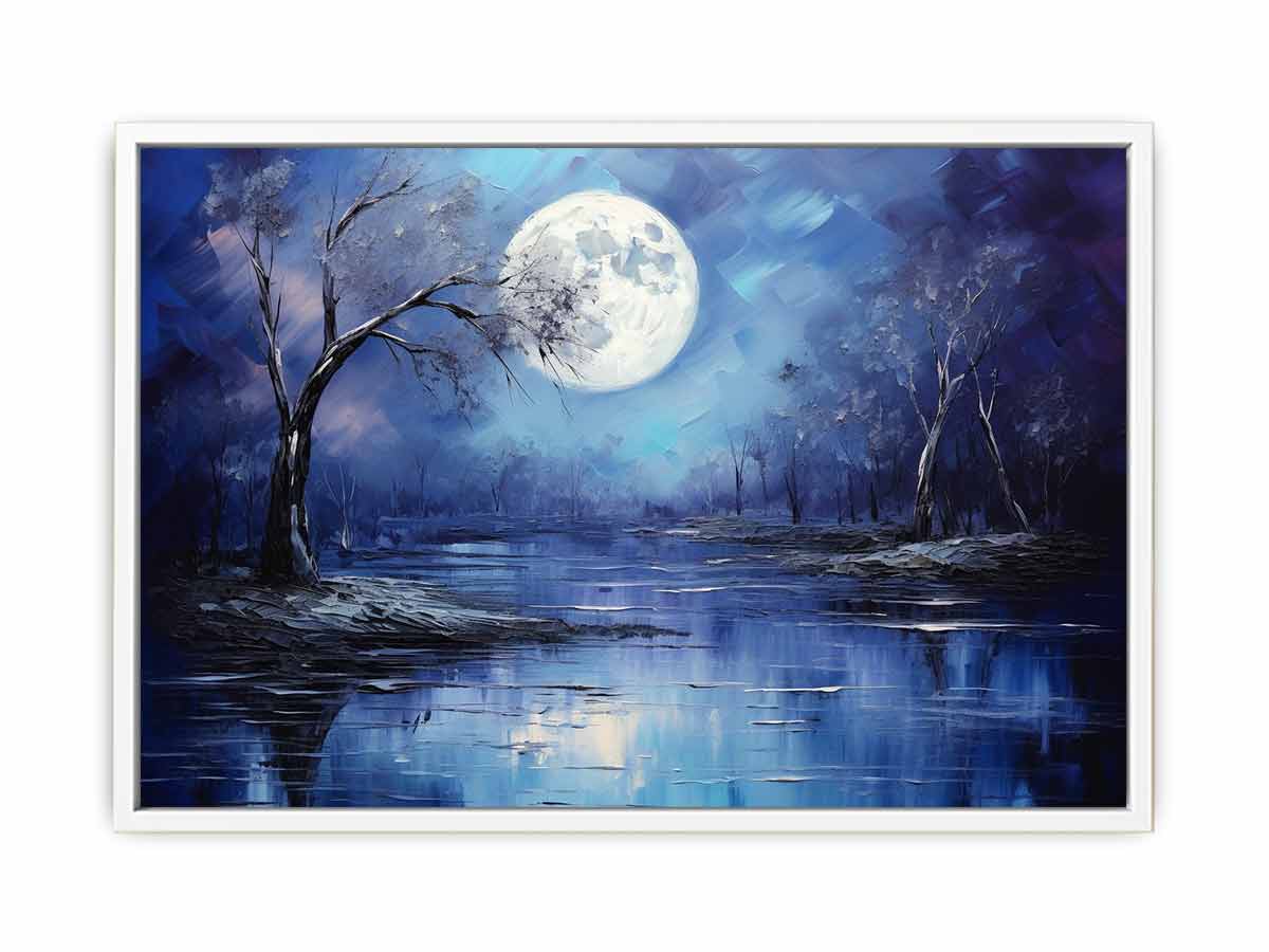 Moonlight Oil Painting & Canvas Art Print