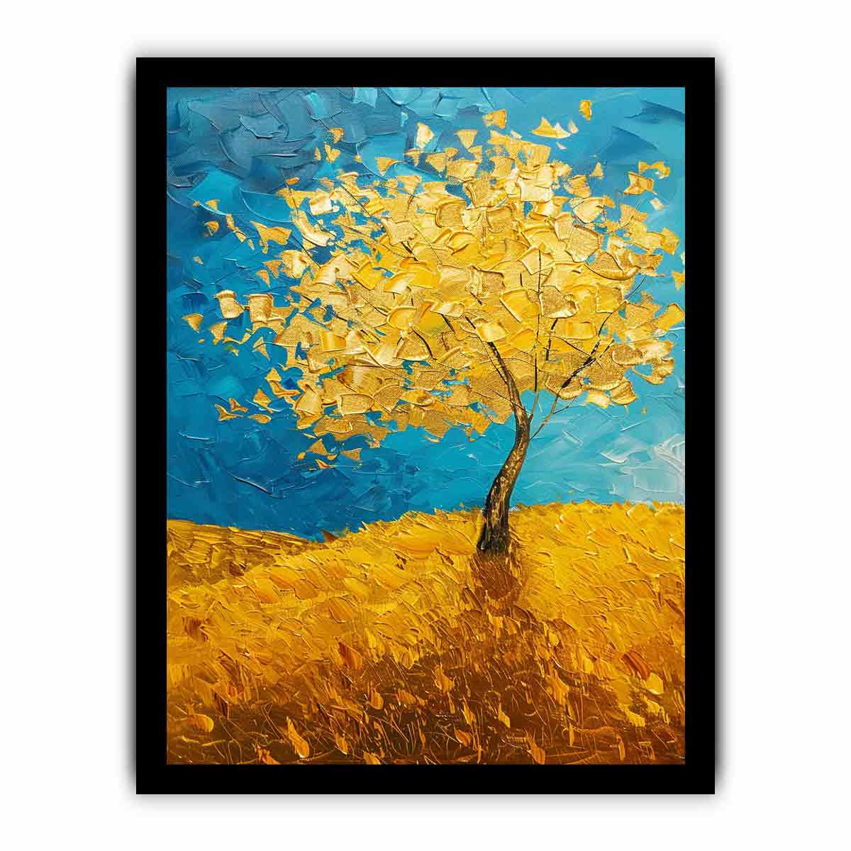 Golden Tree Canvas Art Print
