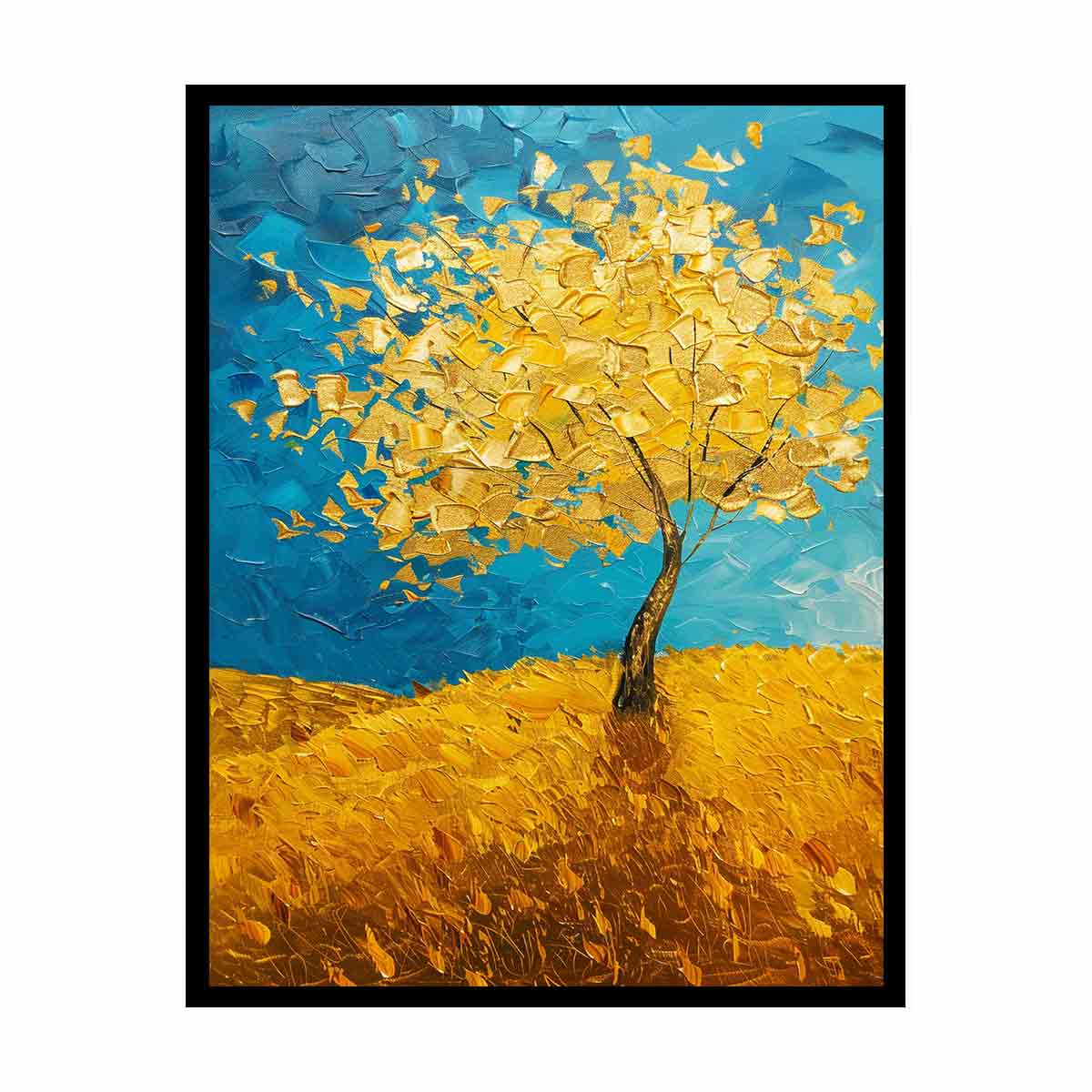 Golden Tree Canvas Art Print