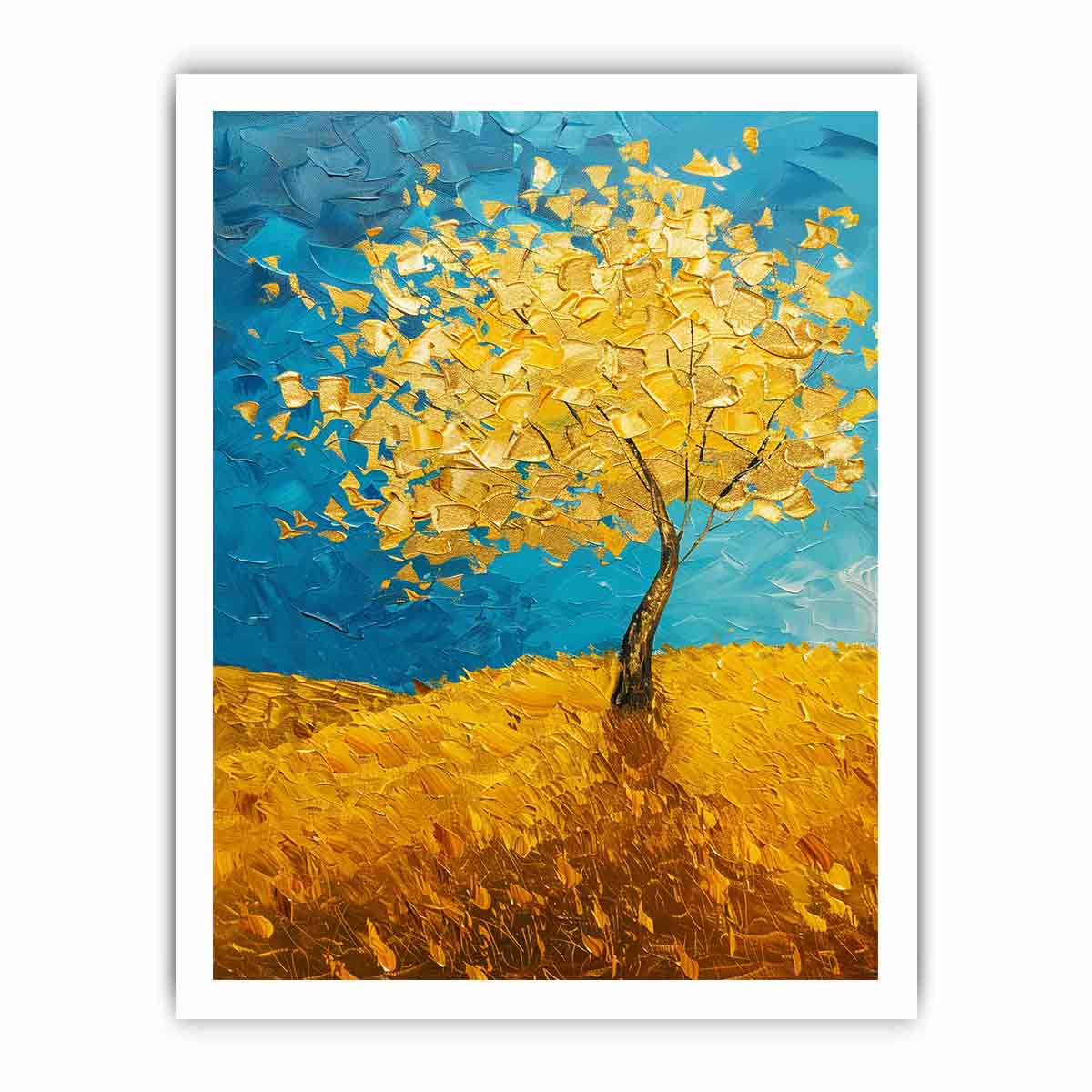 Golden Tree Canvas Art Print